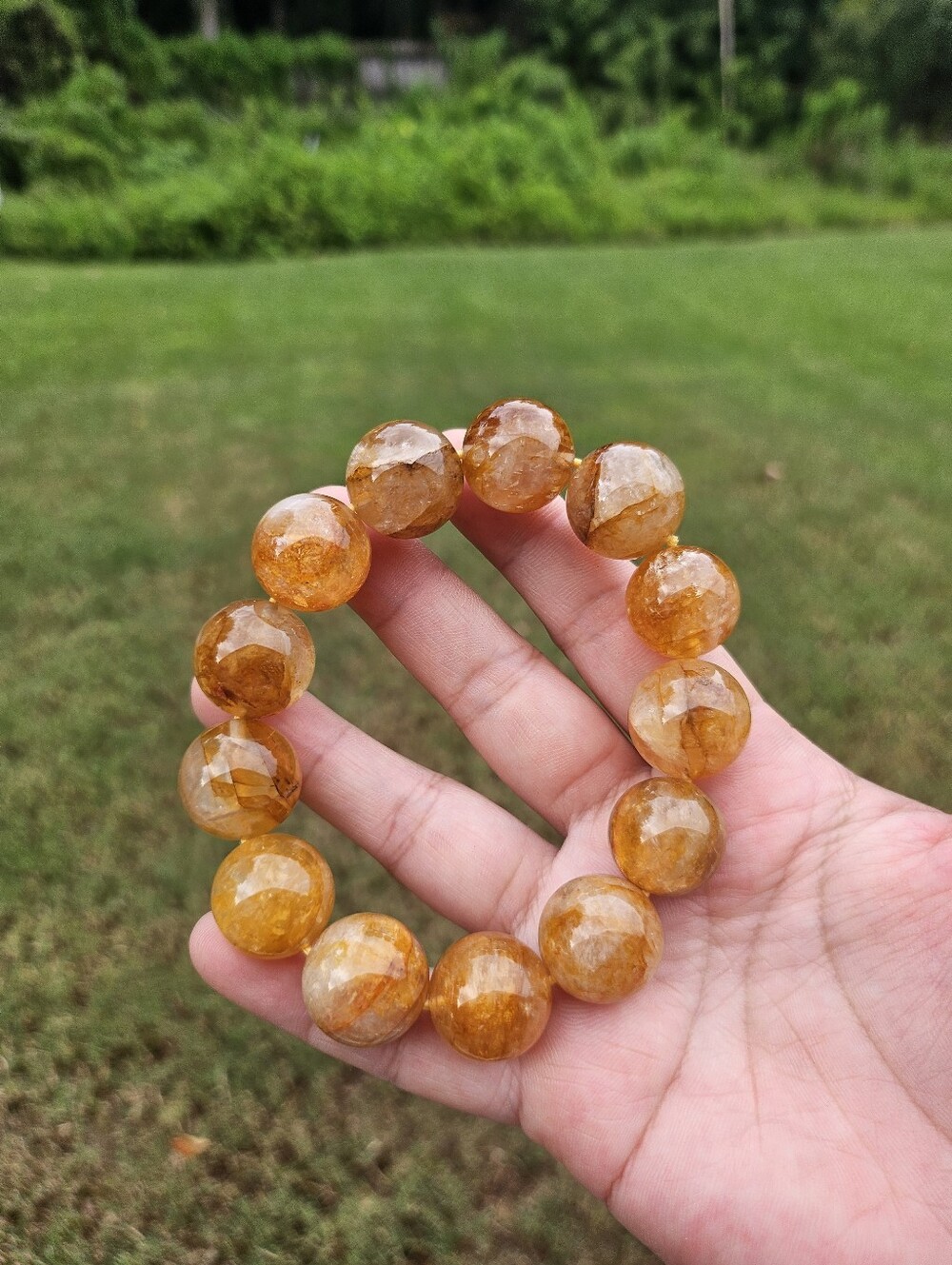 chunky golden healer bracelet - Picture 11 of 11